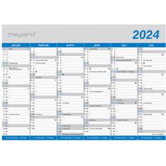 Mayland A4 kontorkalender klassisk 2024
