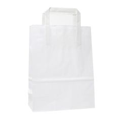 Hvid papirbærepose