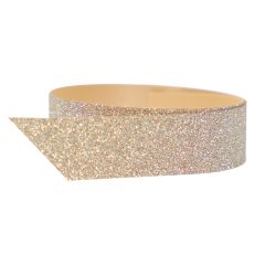 Polybånd mat glitter kobber