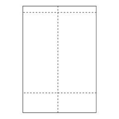 Fragtlabel laser 105 x 270 mm med kvitteringsdel