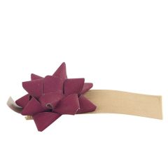 Roset papir Recycled etiket bordeaux