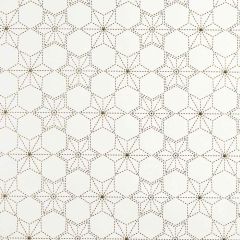 Gavepapir Gold Stars White