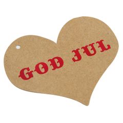 Hængemærke hjerte god jul