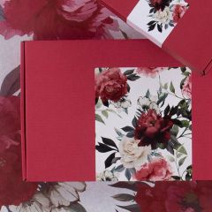 Lukkeetiket  Wild Bouquet hvid