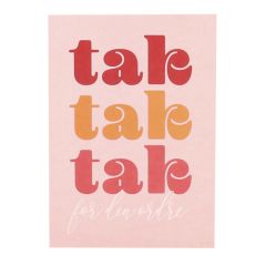 Takkekort "Tak for din ordre!" French Rouge