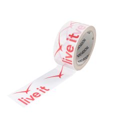 Pakketape PVC - hvid, brun og transparent