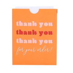 Kvitteringslomme "Thank you!" French Rouge