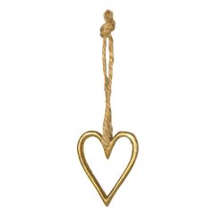 Dekorations Hjerte Guld