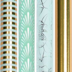 Gavepapir Box kons. Metallic mix 25 stk.