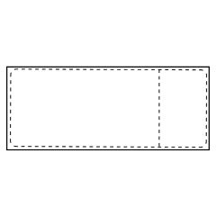 Aftagelig Fragtlabel termo 107 x 251 mm